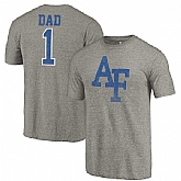 Air Force Falcons Fanatics Branded Gray Greatest Dad Tri Blend T-Shirt,baseball caps,new era cap wholesale,wholesale hats